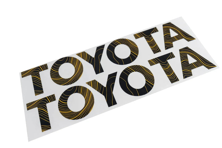 "TOYOTA" Topo Front Grille Emblem Kit - 2024+ Land Cruiser  / 07-14 FJ Cruiser