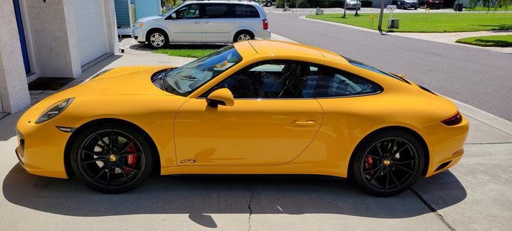 "GTS" Door Vinyl Logo Emblems for Porsche Vehicles (Boxter, Cayman, 911, Macan, Cayenne, Panamera)