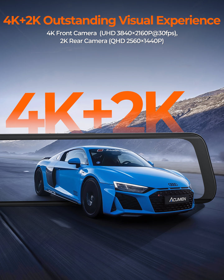 XR10 Pro with 4K Front and 2K Rear Cameras, 10"IPS Touchscreen
