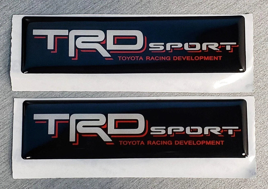 2x Domed Toyota TRD Sport Emblem Inserts for Weathertech Floor Mats Tacoma Tundra