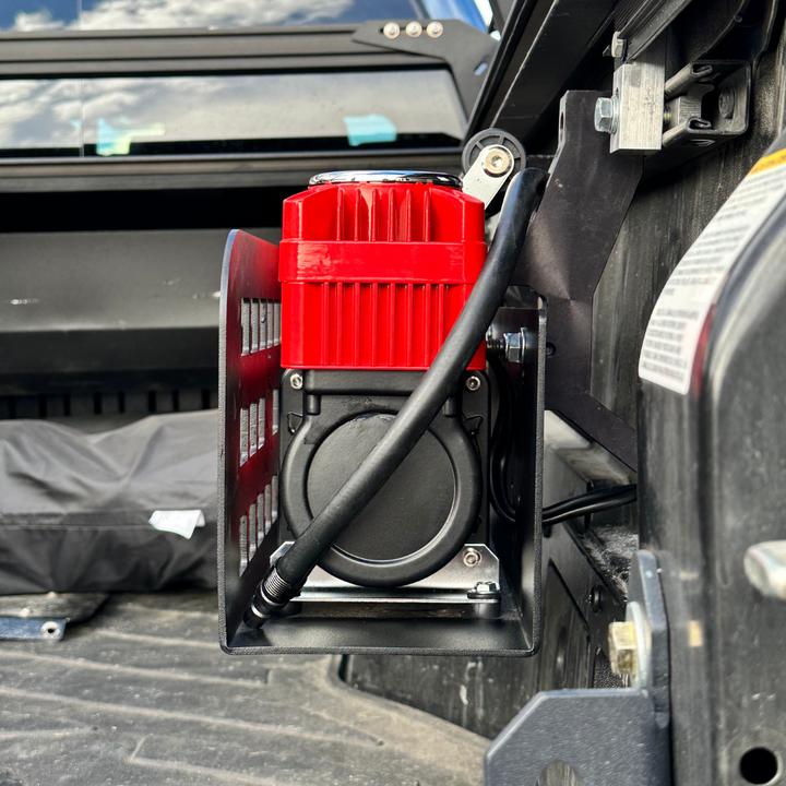 Thor's Lightning Refuge MOLLE Portable Air Compressor Mount for Toyota Tacoma 2005-2023 and Toyota Tundra 2007-Present