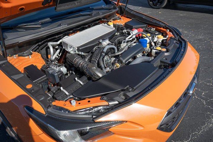 3D Carbon Engine Intake Duct Cover Overlay - 2022+ Subaru WRX