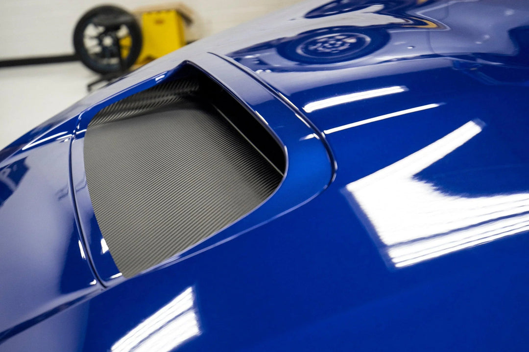 3D Carbon Hood Scoop Overlay fits 2008-2014 WRX / STI