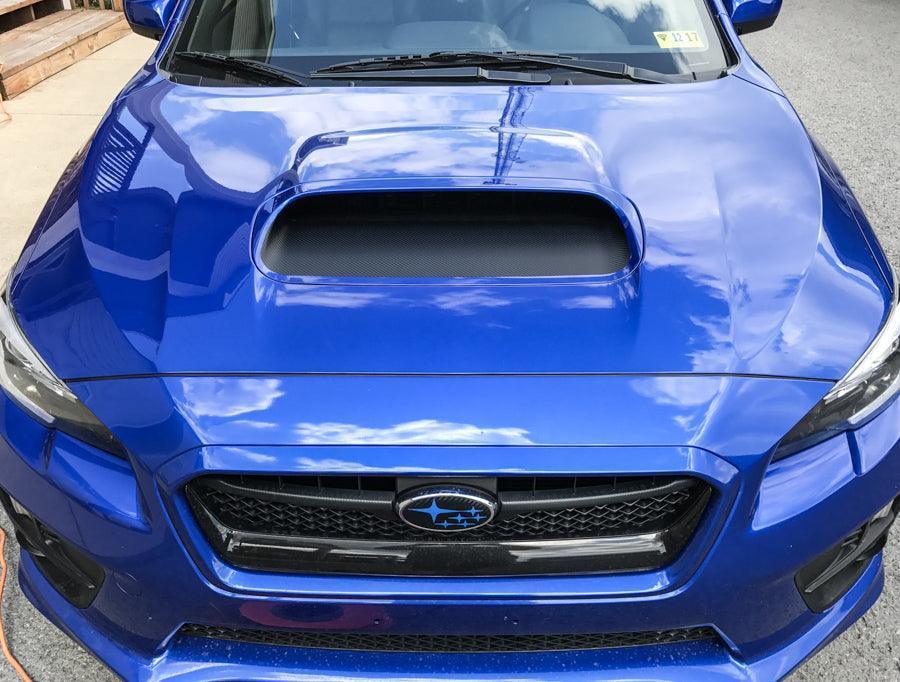 3D Carbon Hood Scoop Overlay for 2015-2021 Subaru WRX / STI