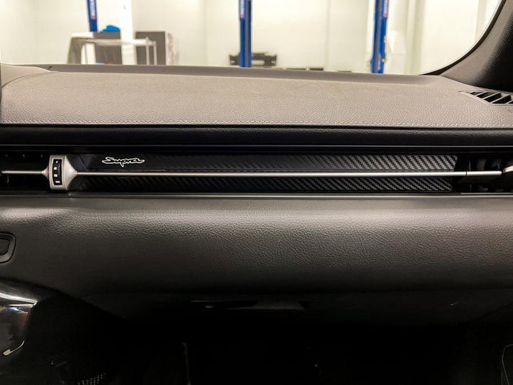 3D Carbon Passenger Side Dash Interior Overlay - 2020+ Supra