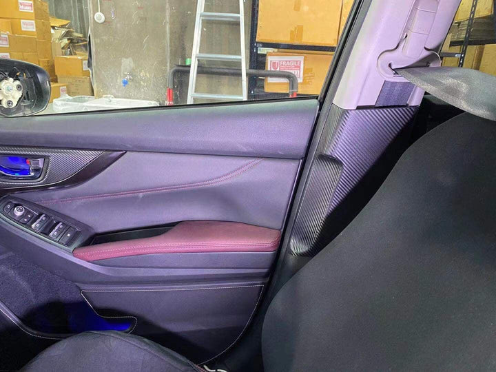 3D Carbon Seatbelt / Pillar Panel Protection Kit (Scuff Guard) - 2020 Levorg (JDM)