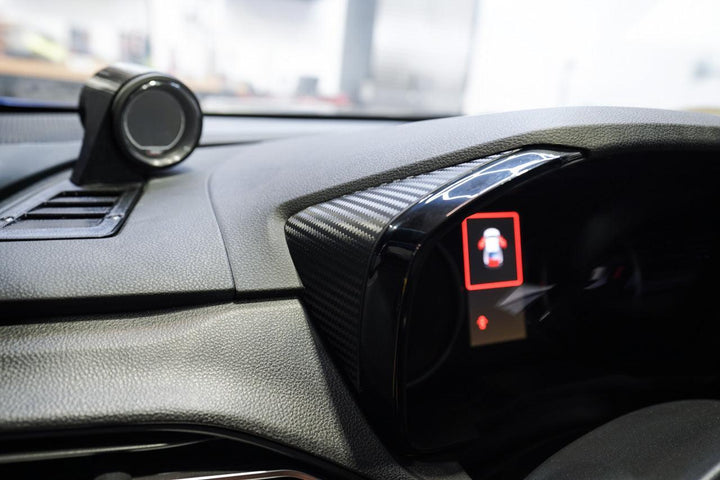 3D Carbon Speedometer Outer Trim Overlays (Rear) - 2022+ WRX