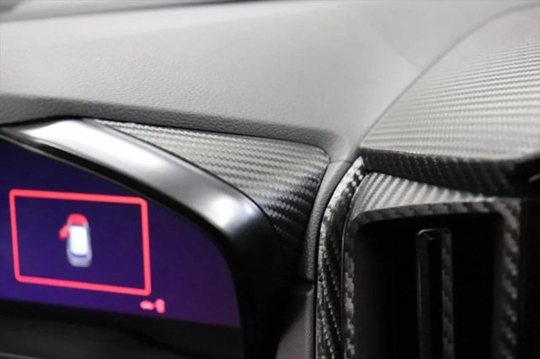 3D Carbon Speedometer Outer Trim Overlays (Rear) - 2022+ WRX