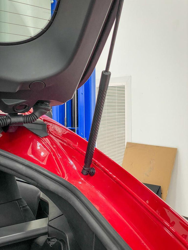 3D Carbon Trunk Hatch Strut Overlays - 2020+ Supra