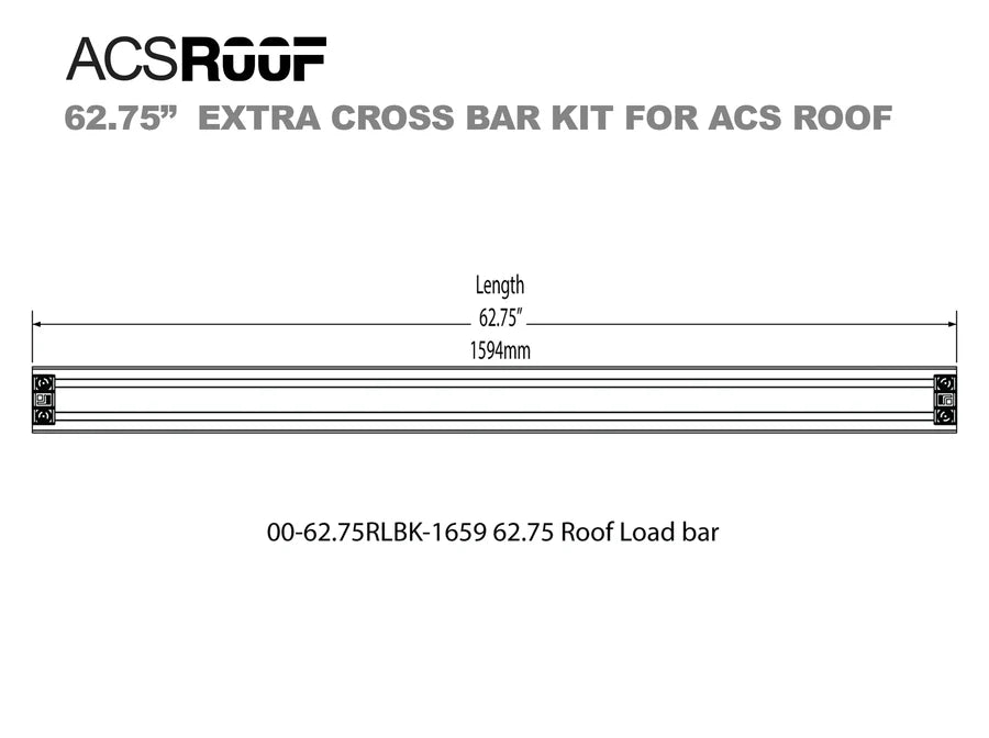 ACS Roof Platform Rack - Extra Load Bar Kit