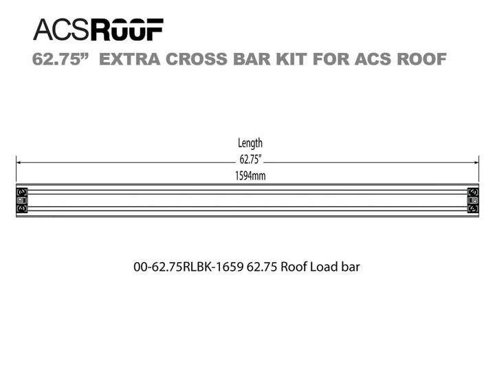 ACS Roof Platform Rack - Extra Load Bar Kit