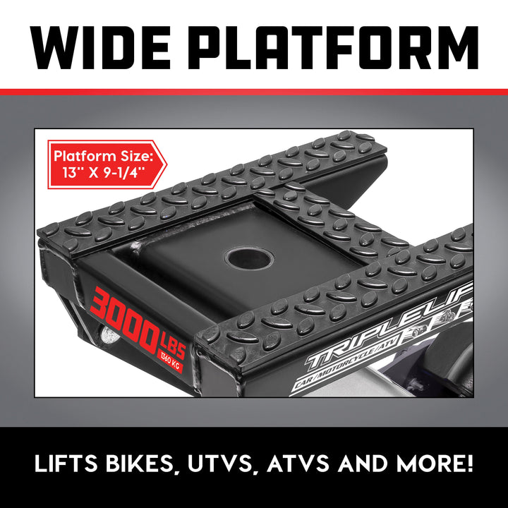 3000lbs Big Wheel Off Road Triple Lift