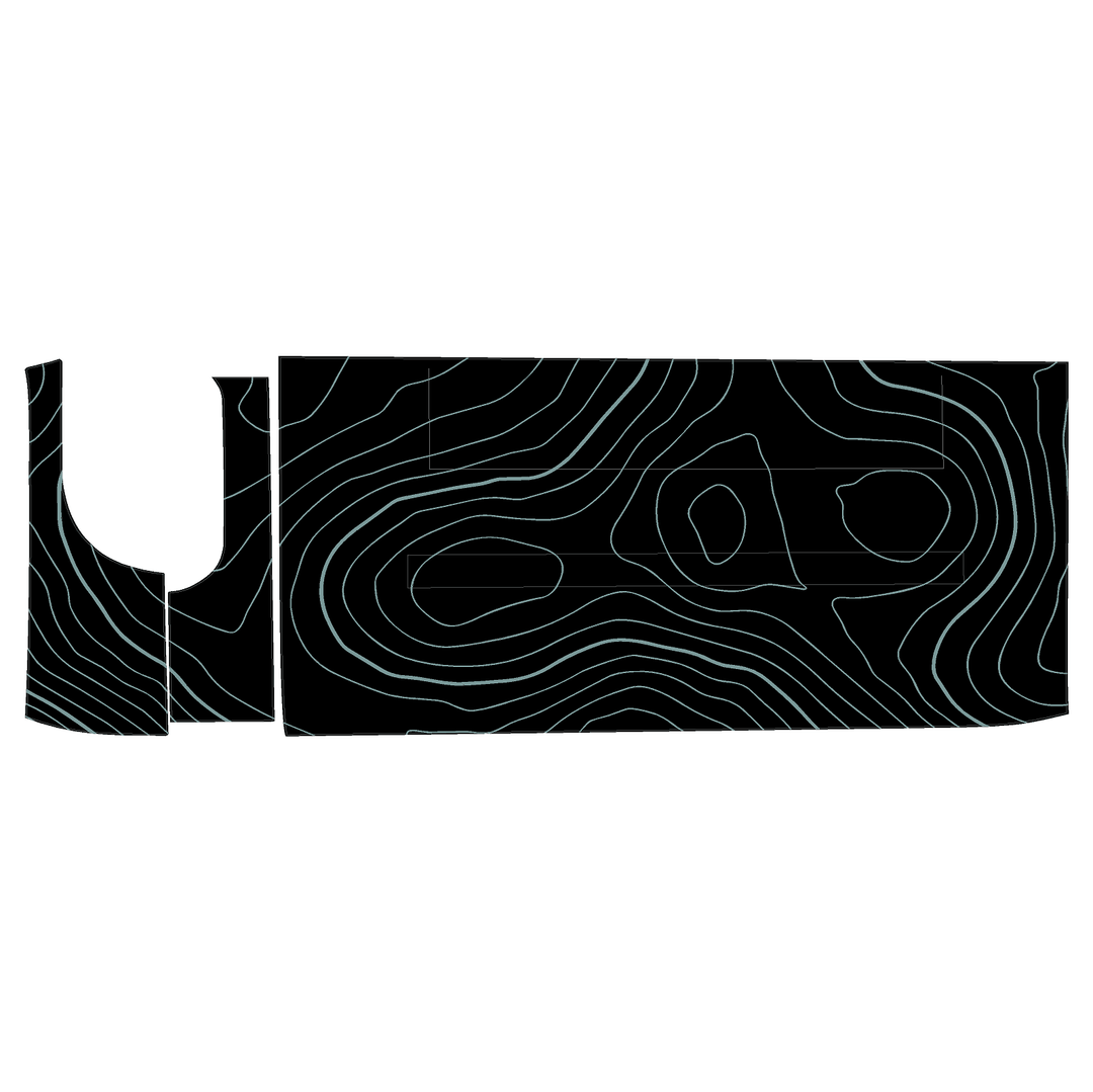 Topo 3 Piece Dash Kit (Printed Series) - 2021+ Bronco