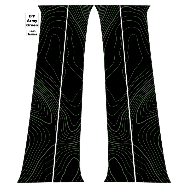 Topo B Pillar Overlays - 2016-2023 Tacoma Double Cab