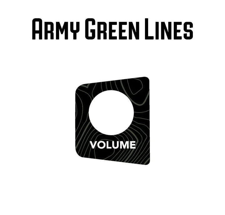 Topographic Volume Button Trim Cover - 2024+ Land Cruiser