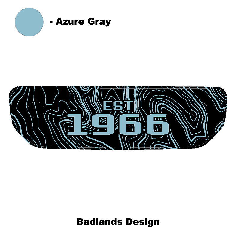 1966 Topographic Shifter Plate (Printed Series + Acrylic) - 2021+ Bronco