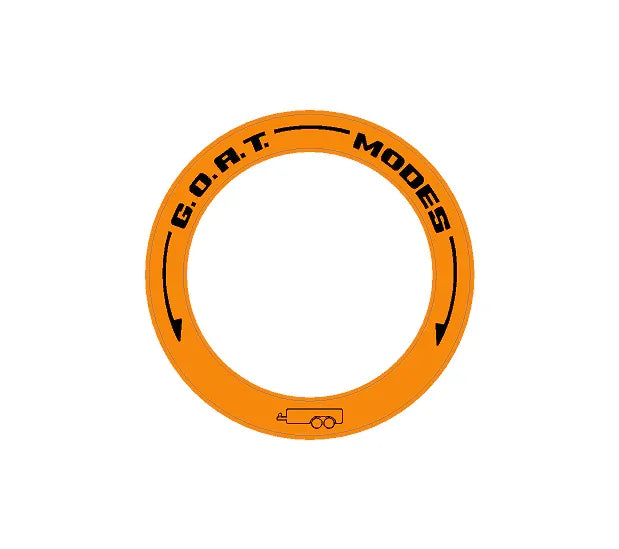 Drive Mode to GOAT Mode Dial Ring Overlay - 2024+ Ranger