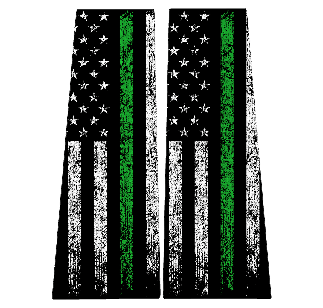 American Flag B Pillar Overlays - 2024+ Ranger