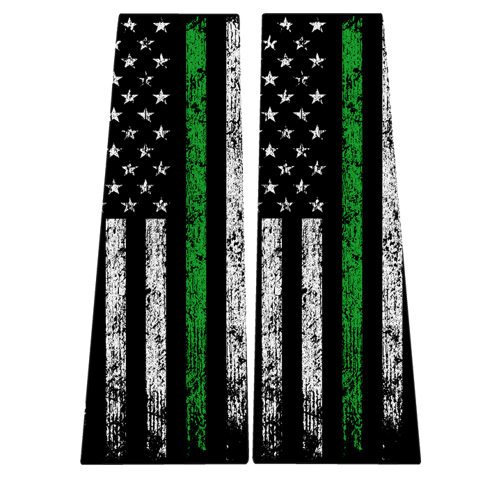 American Flag Flag B Pillar Overlays - 2024+ Tacoma Double Cab / 2025+ 4Runner