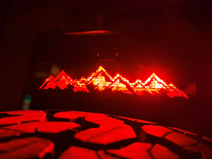 Laser Series Acrylic Third Brake Light Overlay - 2018+ Wrangler JL