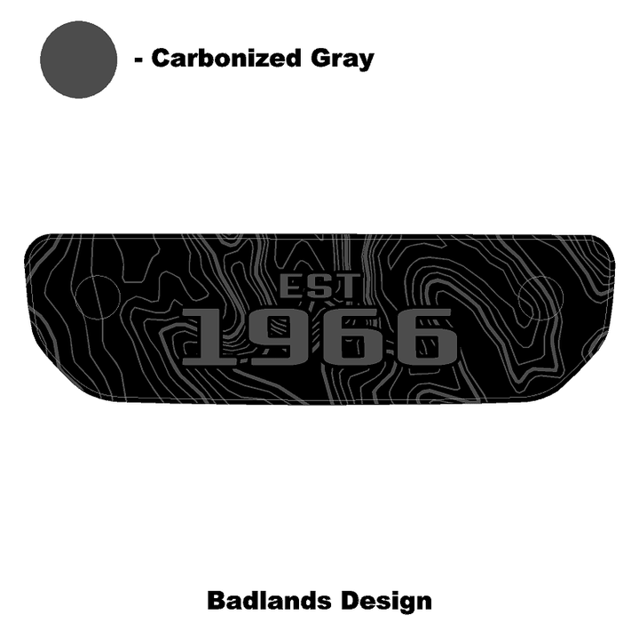 1966 Topographic Shifter Plate (Printed Series + Acrylic) - 2021+ Bronco