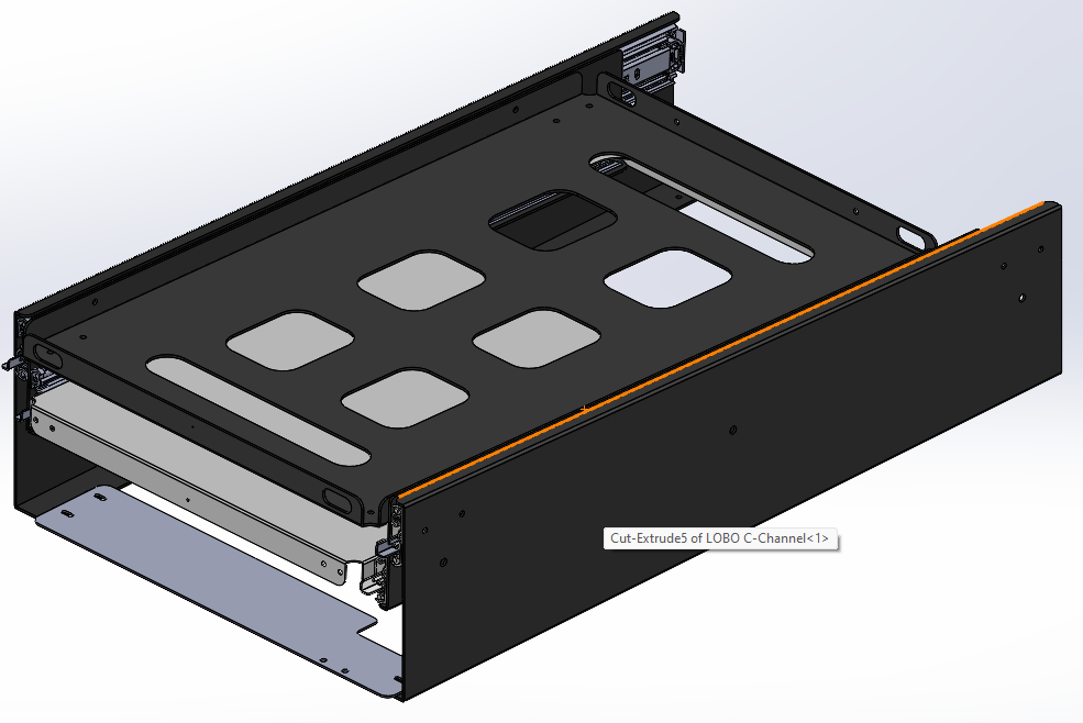 Kitchen Slide, Double Stack