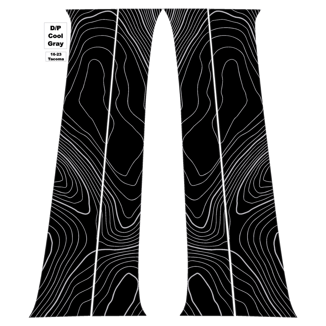 Topo B Pillar Overlays - 2016-2023 Tacoma Double Cab