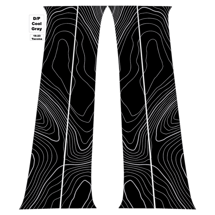 Topo B Pillar Overlays - 2016-2023 Tacoma Double Cab