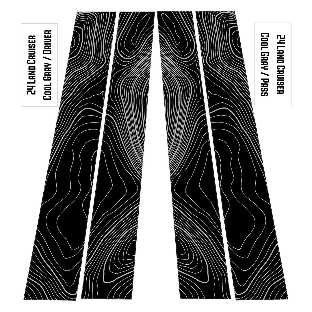 Topographic B Pillar Overlays - 2024+ Land Cruiser / GX 550
