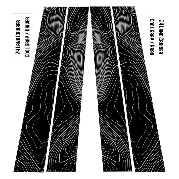 Topographic B Pillar Overlays - 2024+ Land Cruiser / GX 550