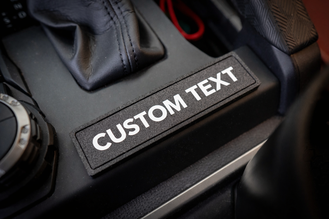 Shifter Trim Blank / Poverty Button Cover Plate - 2024+ Tacoma / 2025+ 4Runner