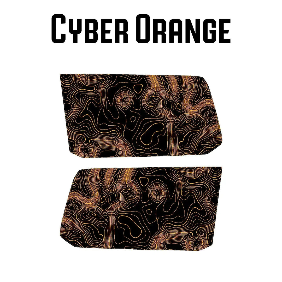 Topographic Rear Window Map Overlays V3 (Perforated) - 2024+ Land Cruiser