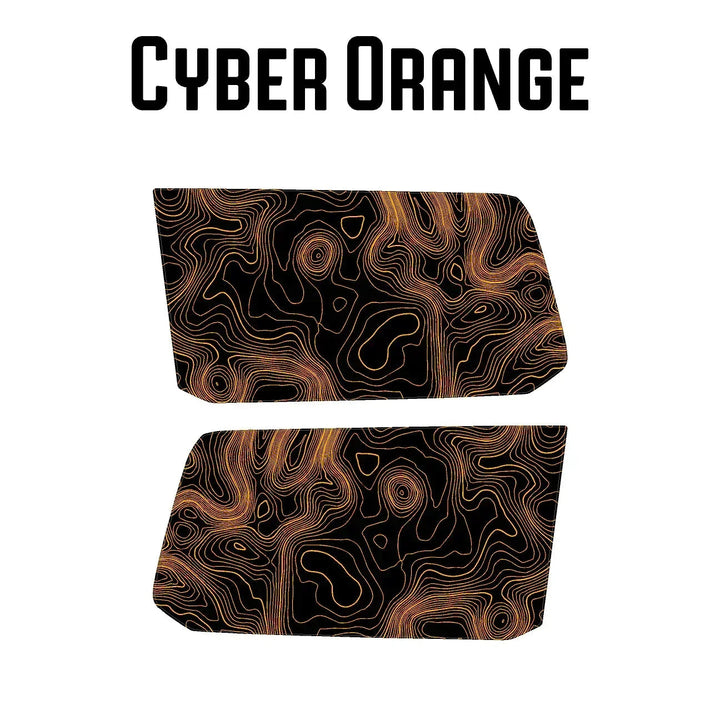 Topographic Rear Window Map Overlays - 2024+ Land Cruiser