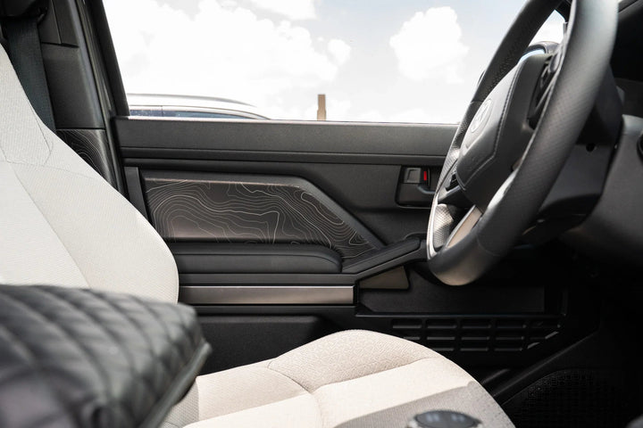 Topographic Front Door Armrest Panel Protection - 2024+ Tacoma / 2025+ 4Runner