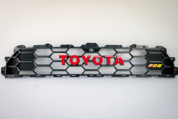 TOYOTA Front Grille Acrylic Emblem Overlays - 2025+ 4Runner TRD Pro / Trailhunter
