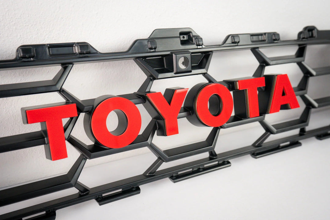 TOYOTA Front Grille Acrylic Emblem Overlays - 2025+ 4Runner TRD Pro / Trailhunter