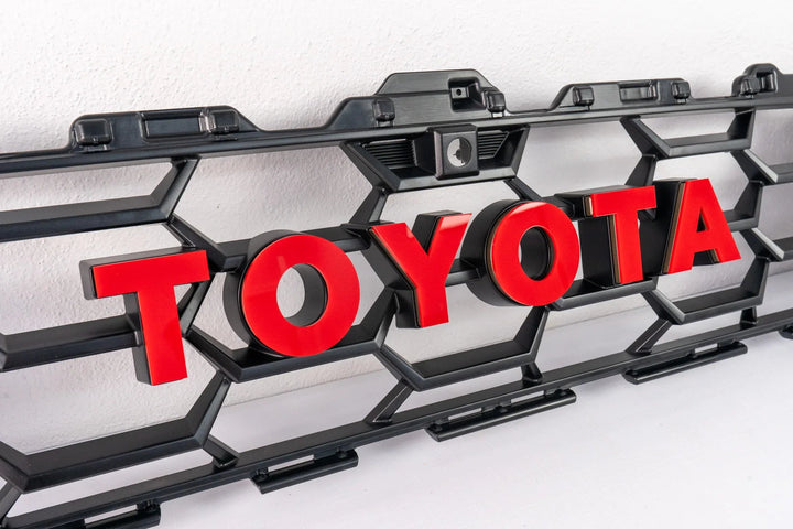 TOYOTA Front Grille Acrylic Emblem Overlays - 2025+ 4Runner TRD Pro / Trailhunter