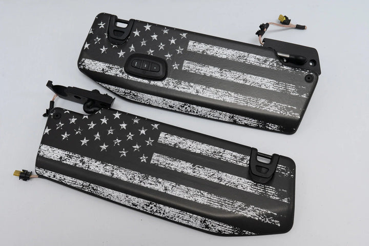 Freedom Series Sun Visor Overlays (Printed Series) - 2018+ Jeep Wrangler JL / Jeep Gladiator JT