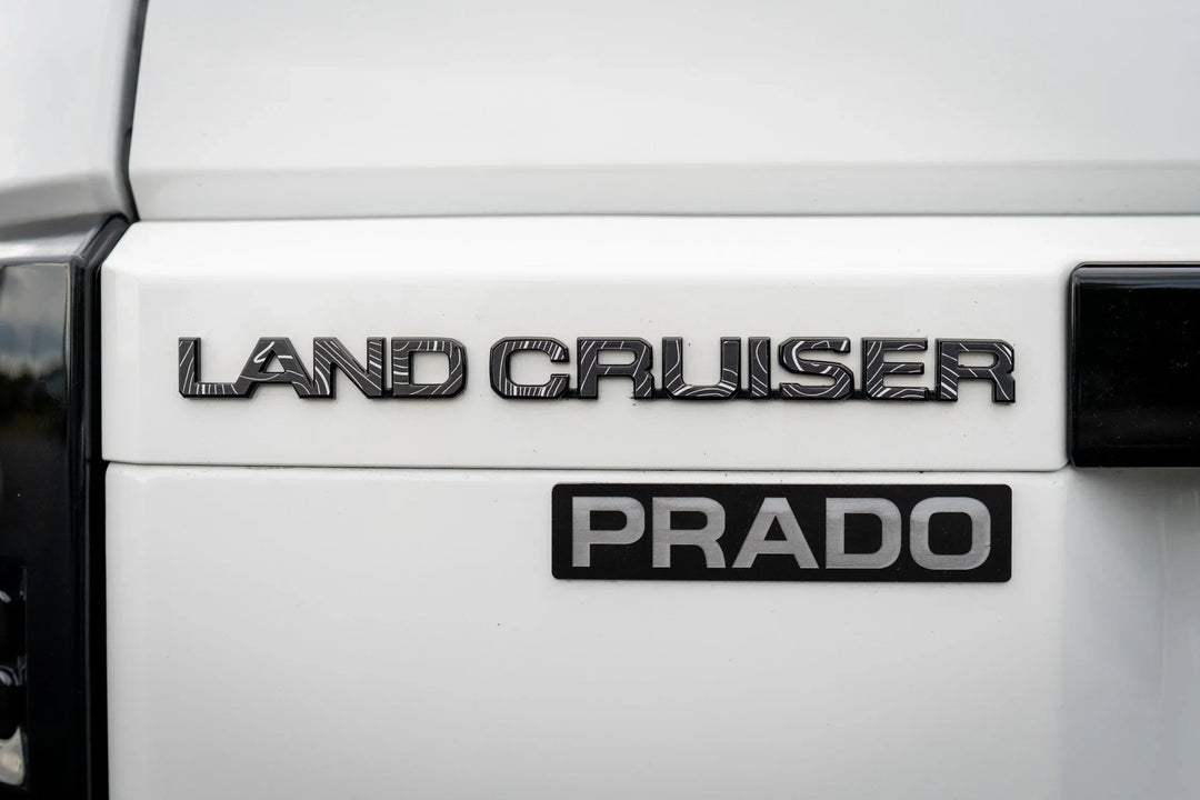 "Land Cruiser" Topographic Rear Tailgate Emblem Overlays - 2024+ Land Cruiser