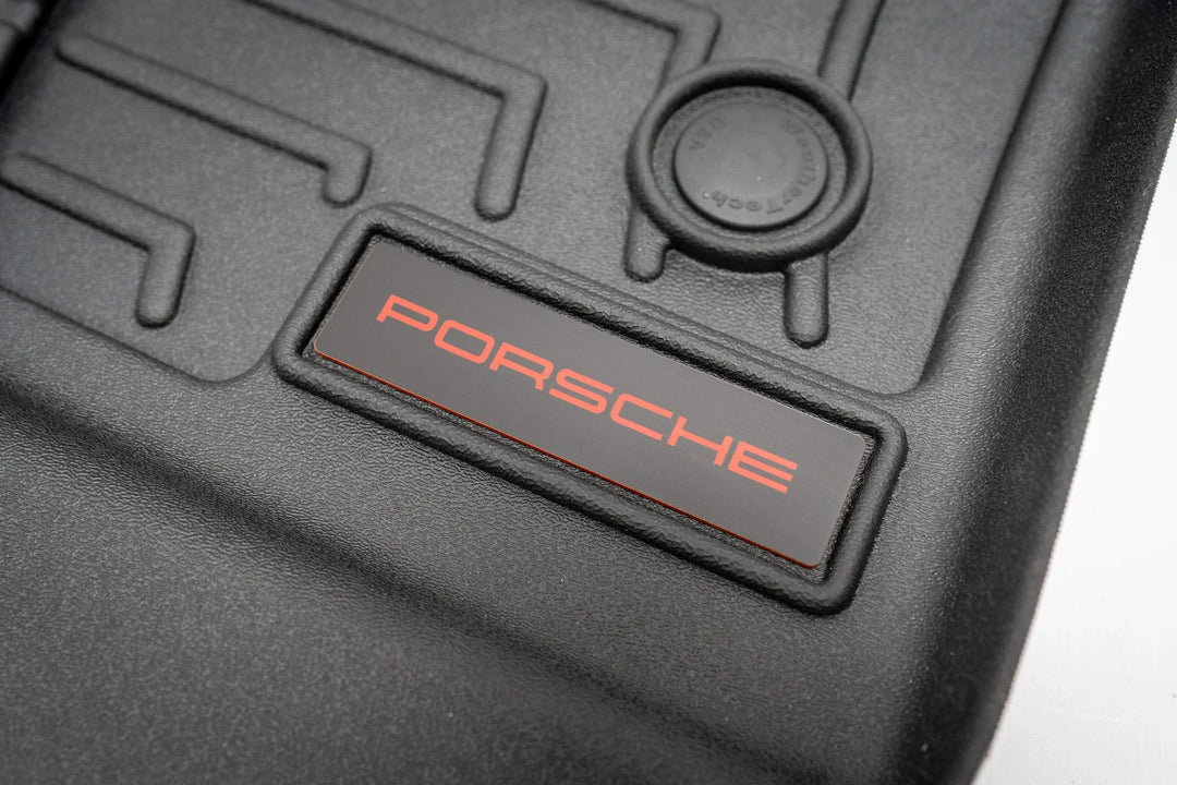 Porsche Logo Emblem for Weathertech All Weather Floor Mats (Single) - Porsche 911 Cayman Cayenne Boxter Macan Taycan