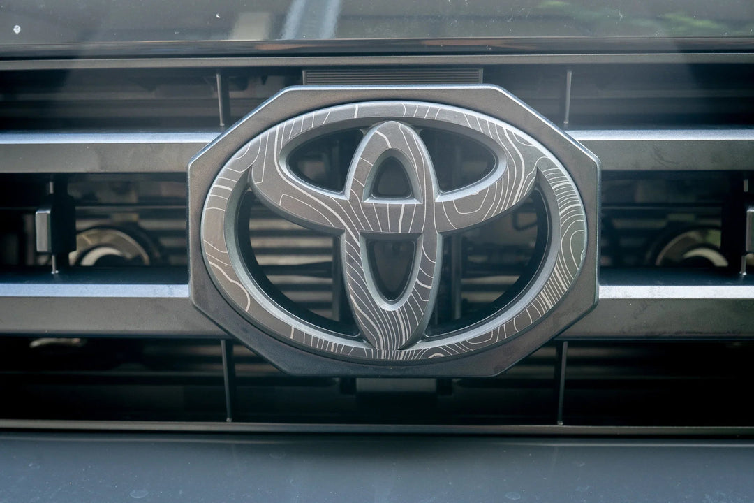 Front OEM Cover Topographic Overlays - *2024+ Tacoma / *2025+ 4Runner