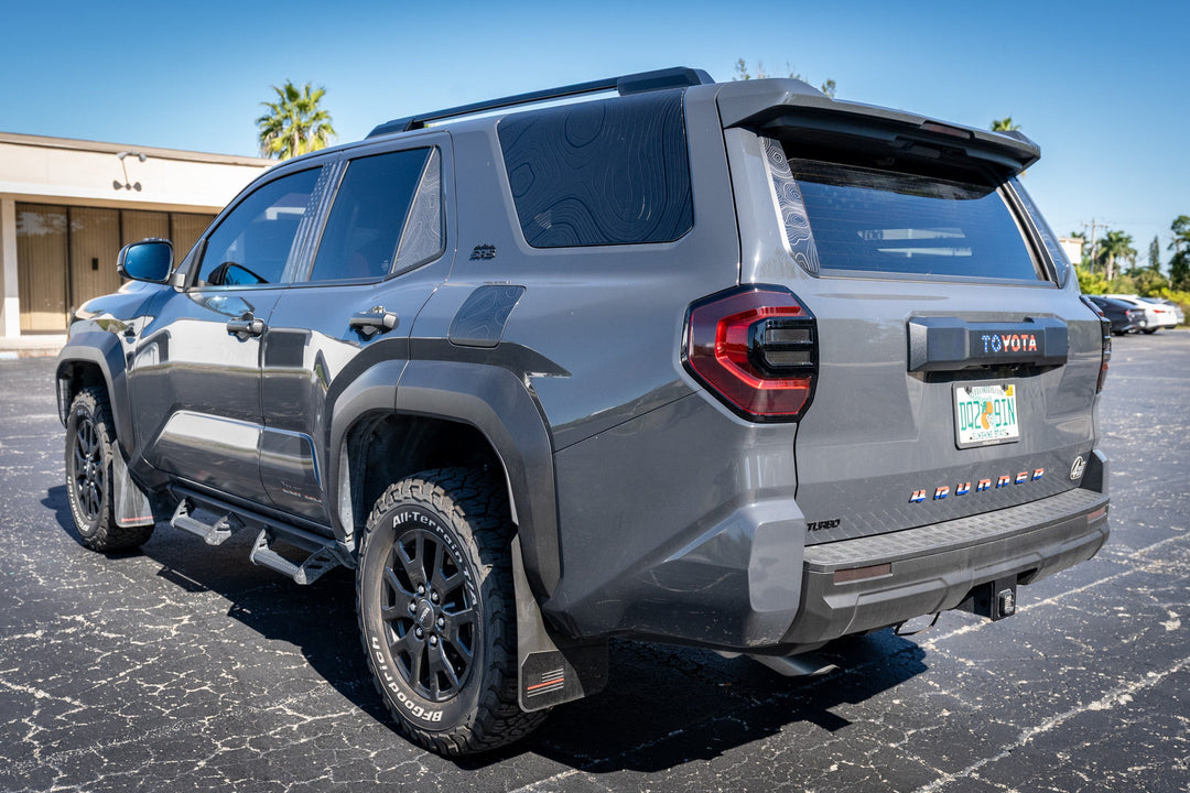 Topographic Sliding Rear Window Trim Overlays - 2025+ 4Runner