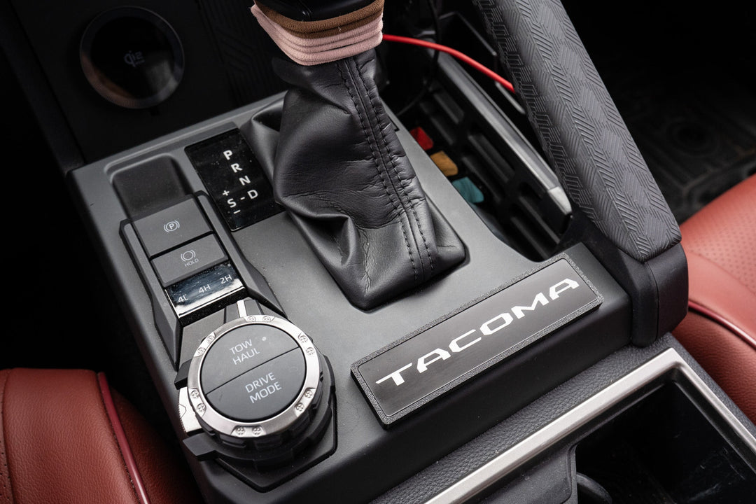 Shifter Trim Blank / Poverty Button Cover Plate - 2024+ Tacoma / 2025+ 4Runner