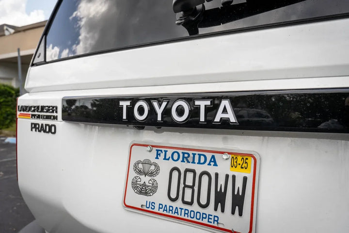"TOYOTA" Rear Tailgate Emblem Overlays - 2024+ Land Cruiser