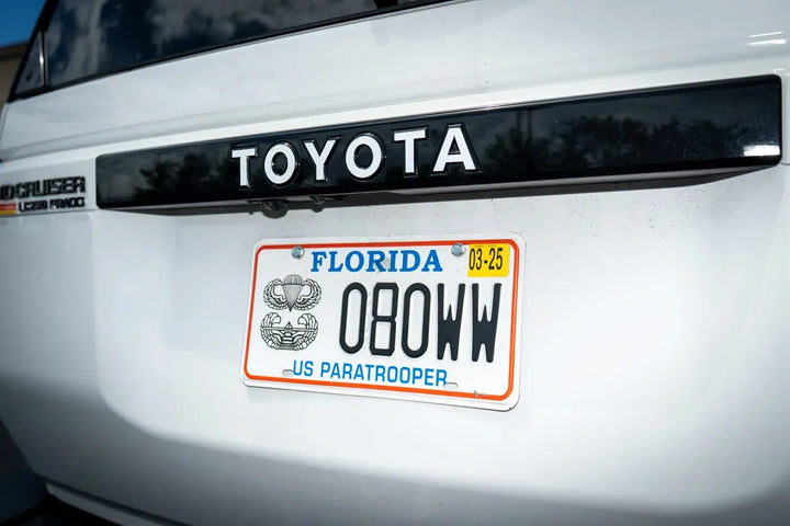 TOYOTA Emergency Reflective Rear Tailgate Emblem Overlays - 2024+ Land Cruiser