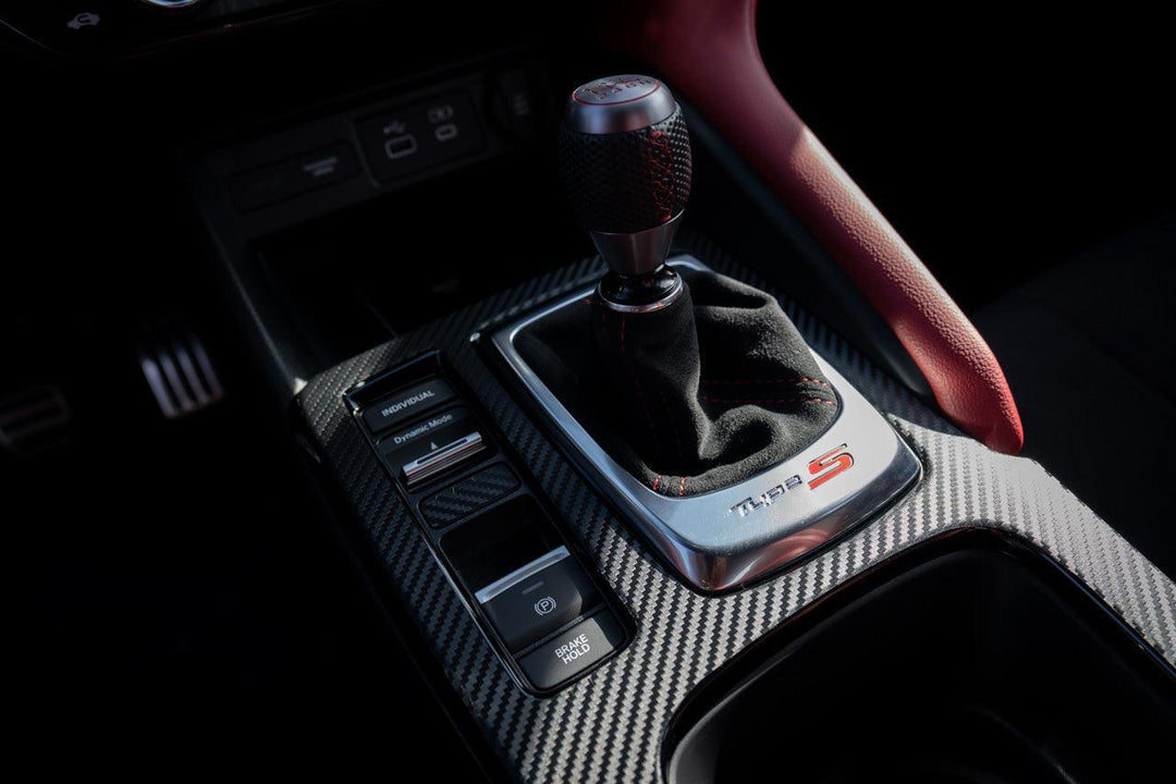 3D Carbon Fiber Manual Shifter Trim Overlay - 2023+ Integra 6MT / 2022+ Civic 6MT