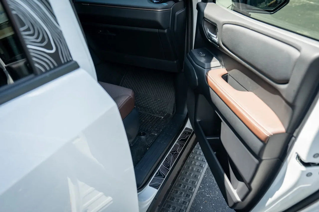 Topographic Door Sill Overlays / Protectors - 2024 Land Cruiser / GX 550