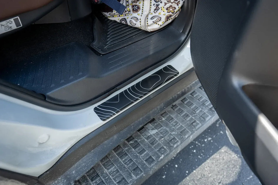 Topographic Door Sill Overlays / Protectors - 2024 Land Cruiser / GX 550