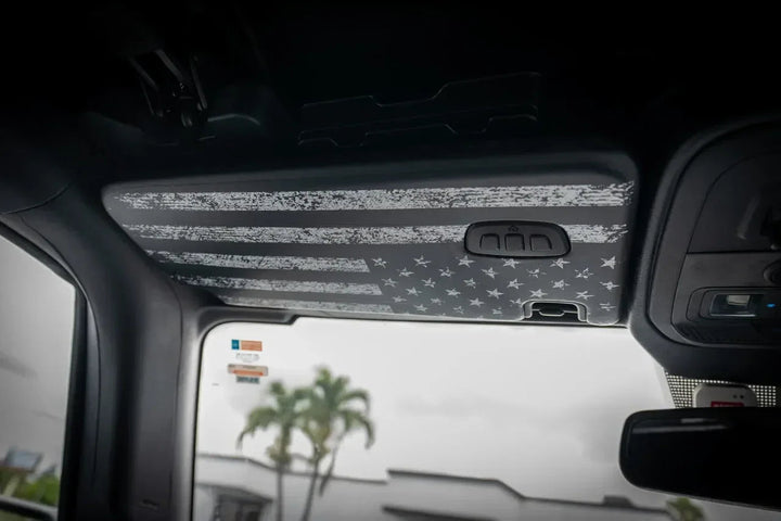 Freedom Series Sun Visor Overlays (Printed Series) - 2018+ Jeep Wrangler JL / Jeep Gladiator JT
