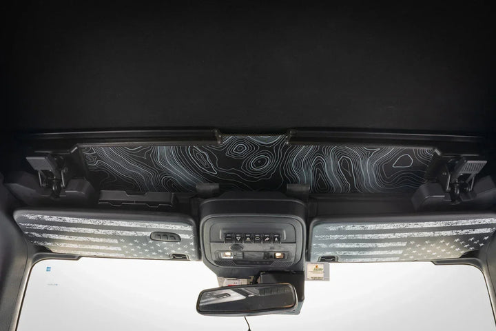 Freedom Series Sun Visor Overlays (Printed Series) - 2021+ Bronco